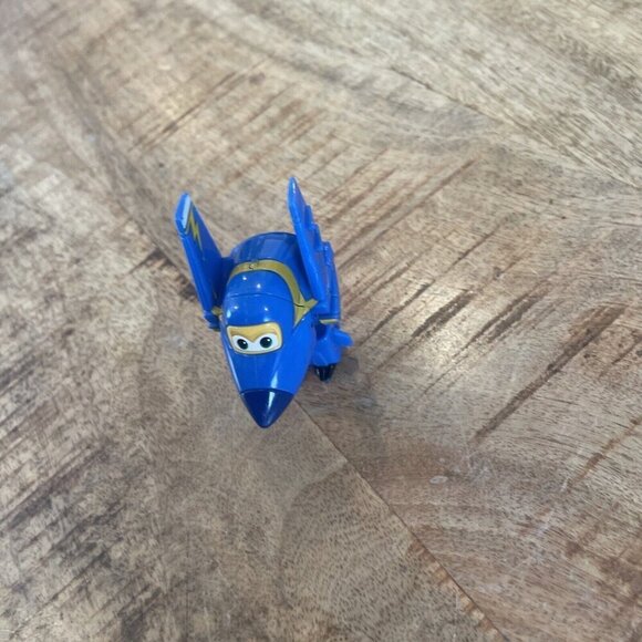 Super Wings Transform-A-Bots Airplane Action Mini Figure Jerome 2.5” Blue - Picture 7 of 8